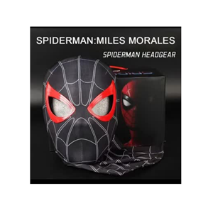 ماسک صورت مرد عنکبوتی فک دار مشکی Spider-Man Headgear_اسباب بازی